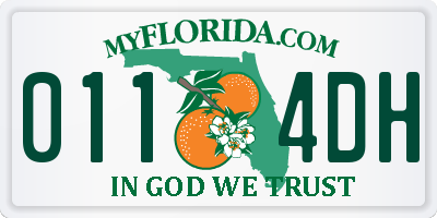 FL license plate 0114DH
