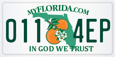 FL license plate 0114EP