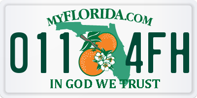 FL license plate 0114FH
