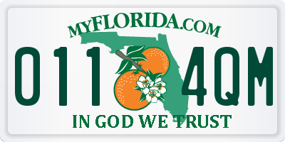 FL license plate 0114QM