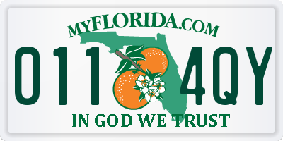 FL license plate 0114QY