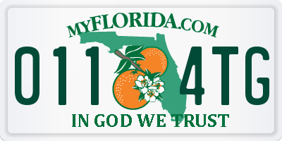 FL license plate 0114TG