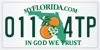FL license plate 0114TP