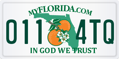 FL license plate 0114TQ