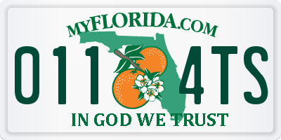 FL license plate 0114TS