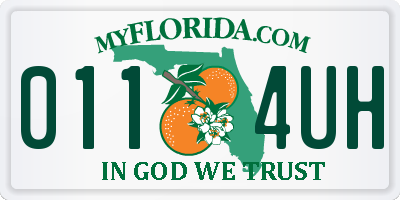 FL license plate 0114UH