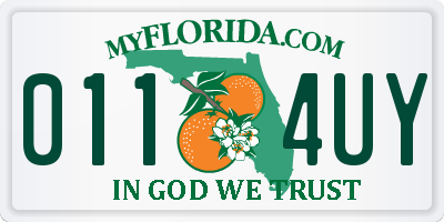 FL license plate 0114UY