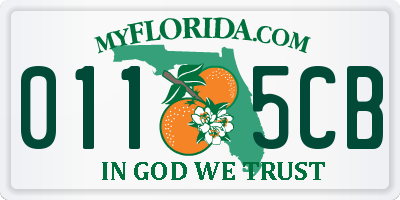 FL license plate 0115CB