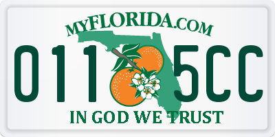 FL license plate 0115CC