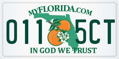 FL license plate 0115CT