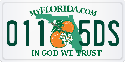 FL license plate 0115DS