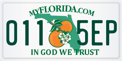 FL license plate 0115EP