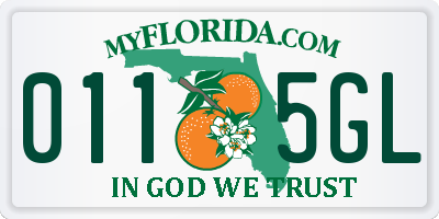 FL license plate 0115GL