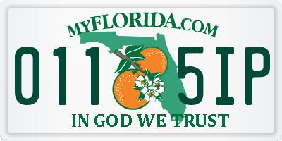 FL license plate 0115IP