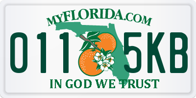FL license plate 0115KB