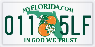 FL license plate 0115LF