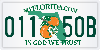 FL license plate 0115OB