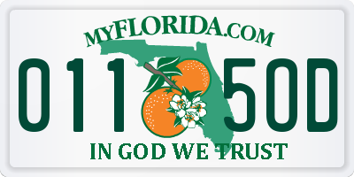 FL license plate 0115OD