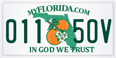 FL license plate 0115OV
