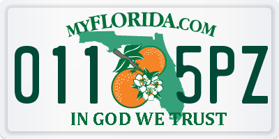 FL license plate 0115PZ