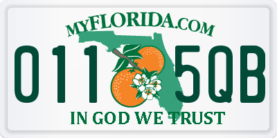 FL license plate 0115QB
