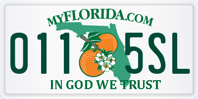 FL license plate 0115SL
