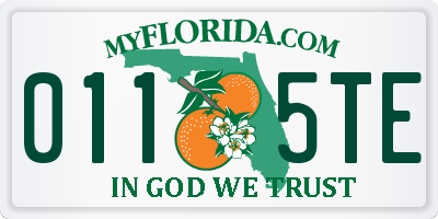 FL license plate 0115TE