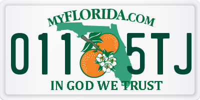 FL license plate 0115TJ