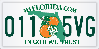 FL license plate 0115VG