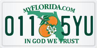 FL license plate 0115YU