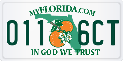 FL license plate 0116CT