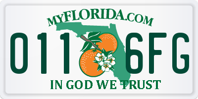 FL license plate 0116FG