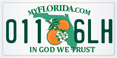FL license plate 0116LH