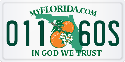 FL license plate 0116OS