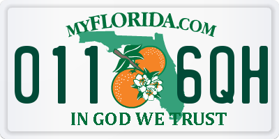 FL license plate 0116QH