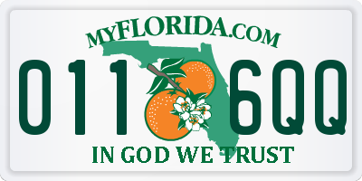 FL license plate 0116QQ