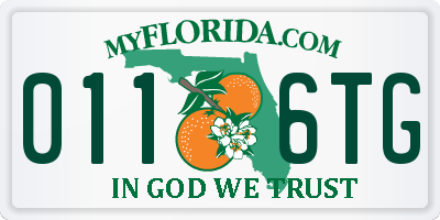 FL license plate 0116TG