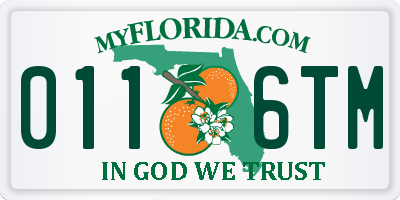 FL license plate 0116TM