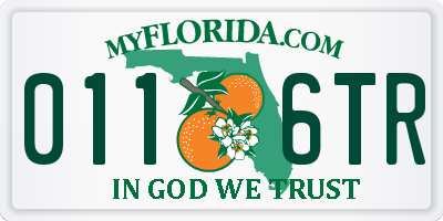 FL license plate 0116TR