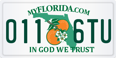 FL license plate 0116TU