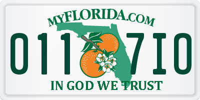 FL license plate 0117IO