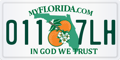 FL license plate 0117LH
