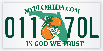 FL license plate 0117OL