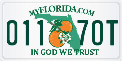 FL license plate 0117OT