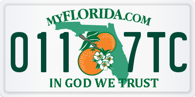 FL license plate 0117TC