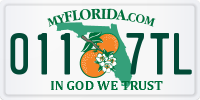 FL license plate 0117TL