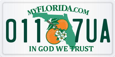FL license plate 0117UA