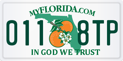 FL license plate 0118TP