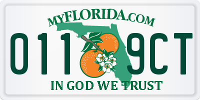 FL license plate 0119CT