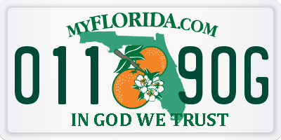 FL license plate 0119OG